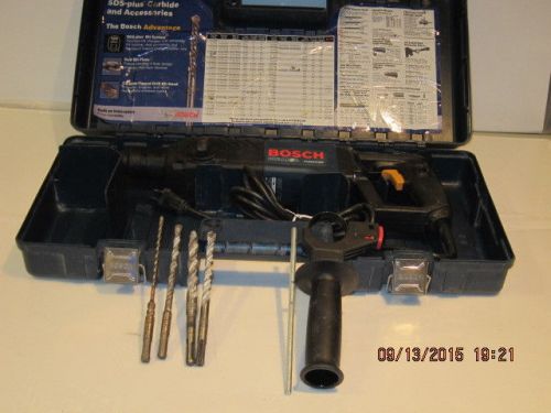 Bosch SDS-PLUS 11224VSR 7/8&#034; ROTARY HAMMER DRILL, W/4BITS&amp;CASE F/SHIP-GREAT CD