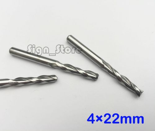 Promotion! 10pcs double flute spiral CNC router bits Tools 4mm 22mm