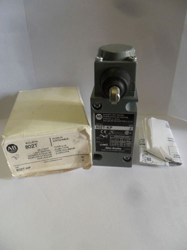 NEW ALLEN BRADLEY 802T-KP OILTIGHT LIMIT SWITCH PLUG IN PUSH TYPE SER. J NIB