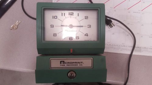 Acroprint Model 125NR4 Manual Time Recorder - 011070411