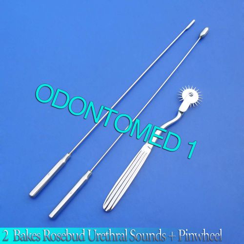 2 Pcs Bakes Rosebud Urethral Sounds 4mm+8mm,Pinwheel