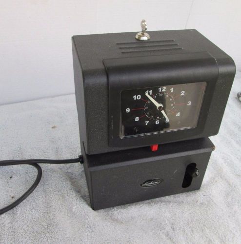 Lathem Model 2121 Heavy Duty Mechanical Time Clock w. Key Working!