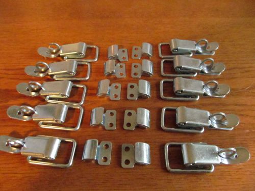 Lot of 10 Bommer 4&#034; DRAW LATCH Padlockable plated #AC-108-ZP (AG-70[x10)