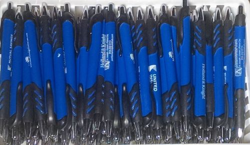 10 New Misprint Ballpoint Retractable Ink Pens, Blue and Black