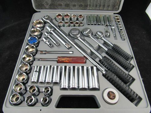 Master Craft Socket Ratchet Set, In Case, 58 Pieces