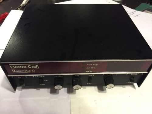 ELECTRO-CRAFT MOTOMATIC 11 MMII 115V DC SERVO AMPLIFIER