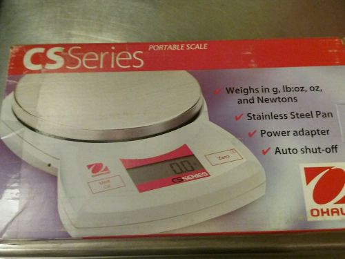 Ohaus CS2000 Digital Scale 2000 x 1 gram Portable Balance, New in Box