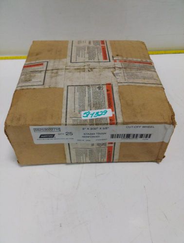 NORTON CUT OFF WHEELS  8&#034; X 3/32&#034; X 5/8&#034; 57A244-TB25N 25PK FACTORY SEALED