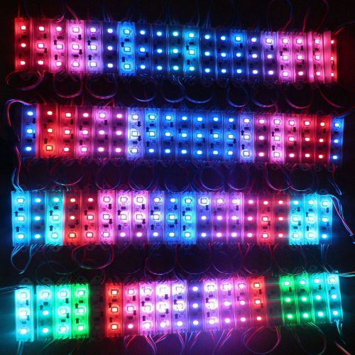 Wholesale 1000pcs ws2811 2811 ic 5050 rgb led module pixel 3 leds waterproof 12v for sale