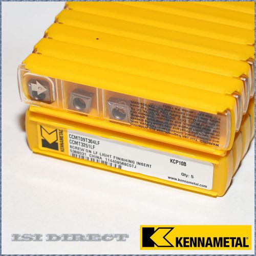 CCMT 32.51 LF KCP10B 09T304 KENNAMETAL  *** 10 INSERTS *** FACTORY PACK ***