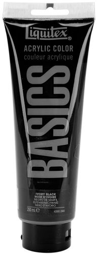 Liquitex Basics Acrylic Paint 250ml-Ivory Black