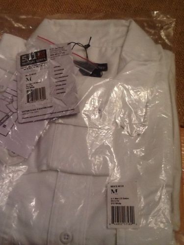 5.11 Tactical 46123 Men&#039;s Medium Long Sleeve Station Shirt color WHITE Class A