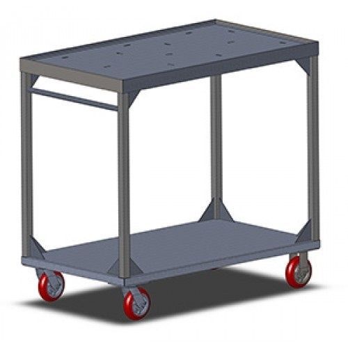 Carter-Hoffmann UC3S2433 Three shelf utility cart 700 lb. capacity