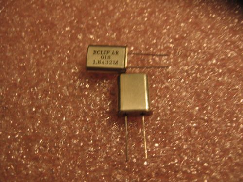 QTY: 7 UNITS P/N EC-1.8432M CRYSTALS 2 PINS