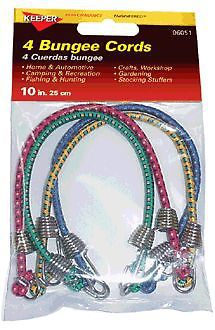 BUNGEE CORD,10&#034; MINI 4/PK