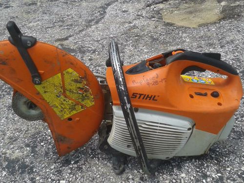 STIHL TS 420 67cc concrete cutoff saw starts/runs needs parts read ALL DETAILS