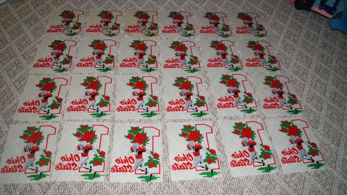 LOT OF 24 OHIO STATE OSU BUCKEYES IRON ON HEAT ROACH TRANSFERS FOR SHIRTS -NEW