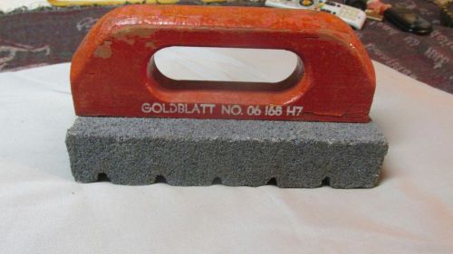 Antique concrete rub brick masonary brick trowel wood handle original condition for sale