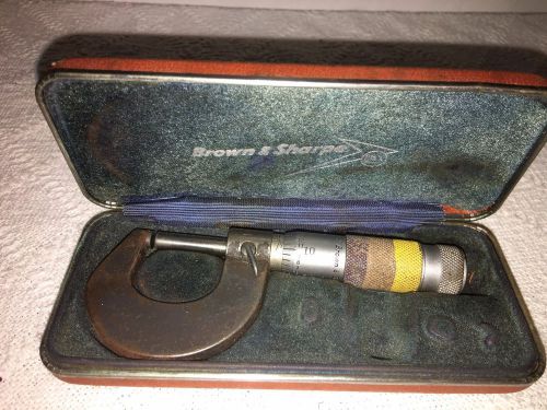 Browne and Sharpe Micrometer  With Case
