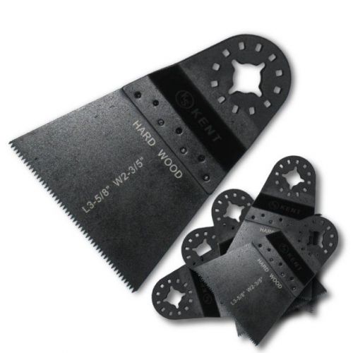 KENT 6 pcs 2-5/8&#034; Wide Oscillating E-Cut Blade For Hard Wood Arbor Hole Type STR