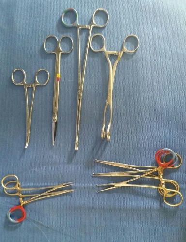 (Lot of 9) Storz, Sklar, V. Mueller... Assorted Forceps-Scissors