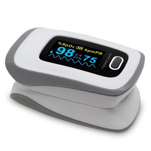 Measupro ox250 instant read digital pulse oximeter with alarm setting color o... for sale