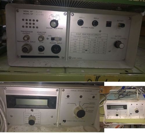 Norbar torque transducers (3,5&#034;,2,5&#034;,1,5&#034;) with display unit and 3 chip unit for sale