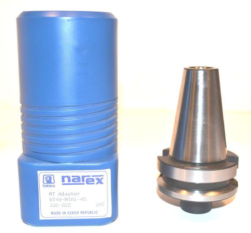 NOS Narex CZECH Milling Machine  BT40 to #1MT ADAPTOR BT-40-MTA1-45 #332-222