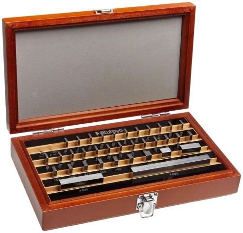 516-915-26 mitutoyo rect steel gage block set, 35pc as-1 for sale