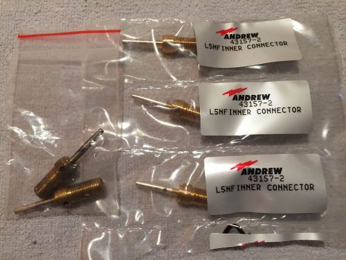 LOT - 5 ANDREW 43157-2 L5NF INNER CONNECTORS - 3 - NEW IN BOX - 2 USED