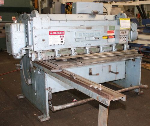 10ga cap. 72&#034; w cincinnati 1006-r shear, front operated power back gauge for sale