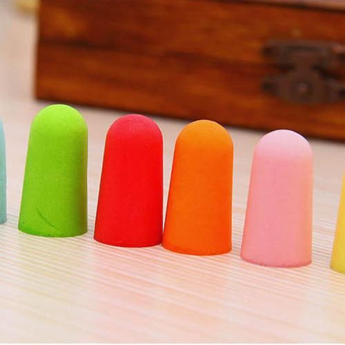 10Pairs Color Foam Ear Plugs Sleep Travel Plane Earplugs Noise Reducer