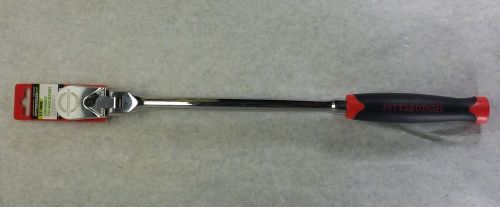 Pittsburgh Pro 1/2&#034; Drive Long Handle Flex-Head Ratchet 62332 New