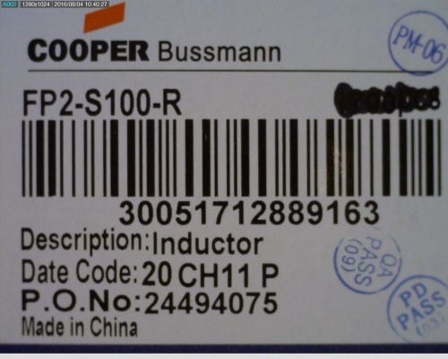 500 PCS COOPER INDUCTOR FP2-S100-R