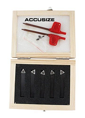 Accusize Industrial Tools AccusizeTools - 5 Pcs/Set 5/16&#039;&#039; Indexable Carbide