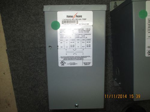 Buck Boost Transformer Federal Pacific. SB16N.750F 120x240 V. 16/32 V. 0.75 kVA.