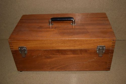 ++ WOOD HARD EQUIPMENT CARRYING CASE - 16 X 8 X 4 3/4&#034; INSIDE (2B)