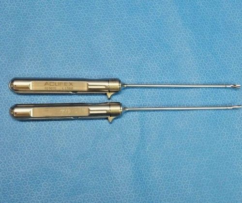 2X Acufex, Arthroscopic, 010801 Cigar Handle Rotary Scissors 20 Deg Hooked Right