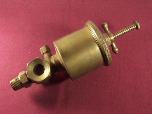 Rare Lunkenheimer Vulcan Greaser, Large Brass Oiler Antique Engine