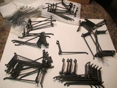 SLATWALL 6&#034; BLACK  PEG HOOKS LOT OF 50PCS BRAND NEW!!