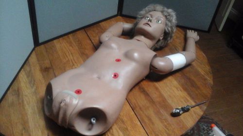 FEMALE HEAD TORSO  EMT NURSING MEDICAL TRAINER MANIKIN