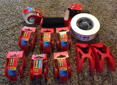 Lots 11 Pieces 3mm Packing Tape Gun Dispenser Scotch Tape Empty Dispensers