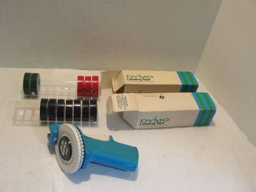 ROTEX LABEL MAKER BLUE WITH EXTRA ROLLS OF COLOR TAPE