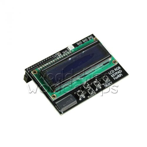 I2C IIC 1602 16x2 RGB LCD Display Shield Blue Backlight For Raspberry Pi B+/B