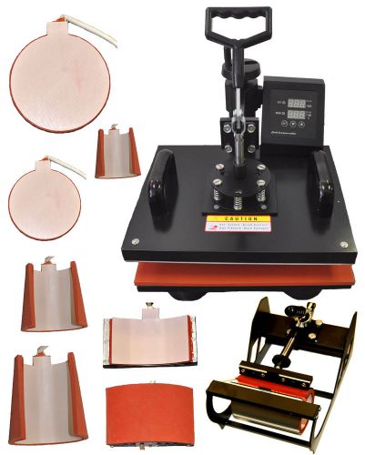 New 8 in1 heat press machine heat transfer machine t-shirts/cap/hats/plates/mugs for sale