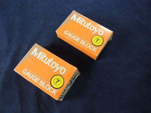 Lot of 2 NEW Mitutoyo Gauge Blocks 611613-531 Rectangular Steel 3mm