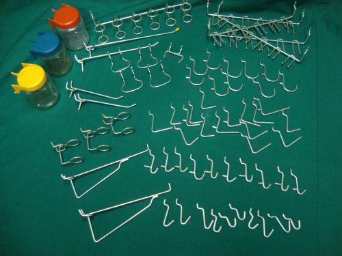 Peg board hooks, mixed lot, no reserve