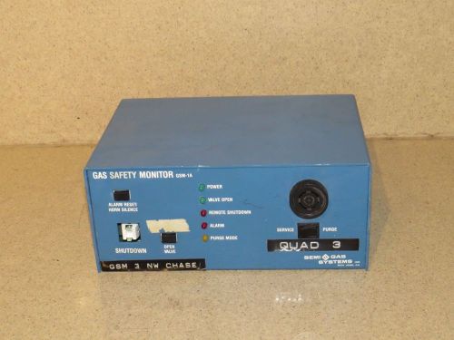 SEMI-GAS SYSTEMS GAS SAFETY MONITOR MODEL GSM-1A (B1)