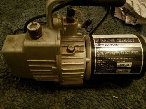 Yellow jacket 93560 - superevac 6 cfm vacuum pump(see description!) for sale