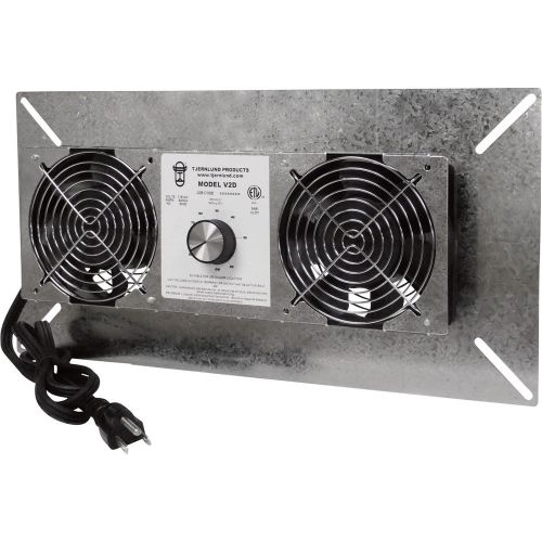 Tjernlund V2D UnderAire™ Crawl Space Ventilator-Deluxe Two-Fan 220 CFM